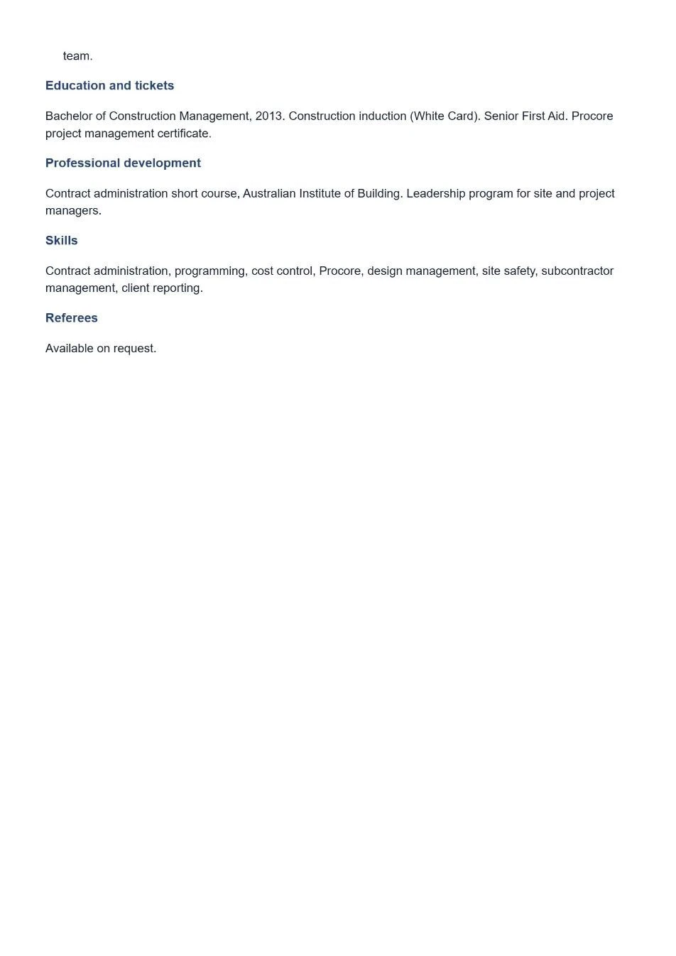Matthew Hayward’s combined document, page 3 of 8